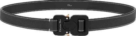 Dior x ALYX Black Leather Cobra Buckle Belt 